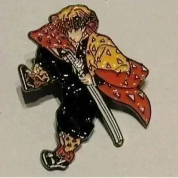 Demon Slayer: Kimetsu no Yaiba Zenitsu Agatsuma Enamel Pin - Picture 3 of 5